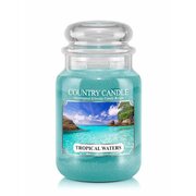 Country Candle Tropical Waters nagy, 2 kanócos illatgyertya (652 g)