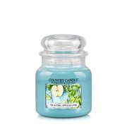 Country Candle koriander, alma és lime illatú gyertya közepes, 2 kanócos (453 g)