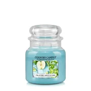 Country Candle koriander, alma és lime illatú gyertya közepes, 2 kanócos (453 g)