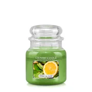 Country Candle Citrus & Sage illatgyertya közepes 2 kanócos (453 g)