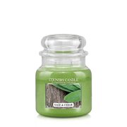 Country Candle Sage & Cedar közepes 2 kanócos illatgyertya (453 g)
