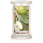 Kringle Candle Crisp Apple & Sage nagy 2 kanócos illatgyertya (624 g)
