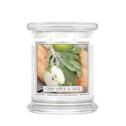 Kringle Candle Crisp Alma és Zsálya illatgyertya közepes 2 kanóc (411 g)