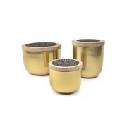 Paddywax FOUNDRY VERBENA & PATCHOULI arany illatú gyertya fém csomagolásban (18oz / 510g)