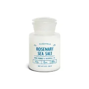 Paddywax FARMHOUSE 8 OZ FEHÉR ÜVEG KÉK MAtricával, rozmaringos TENGERI SÓVAL
