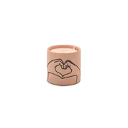 Paddywax IMPRESSIONS DUSTY PINK "HEART" TOBACCO & VANILLIA illatgyertya (5,75oz / 163g)