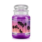 Country Candle Purple Palm nagyméretű 2 kanócos illatgyertya (652 g)