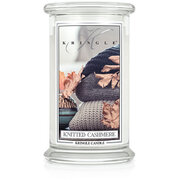 Kringle Candle Knitted Cashmere nagy 2 kanócos illatgyertya (624 g)