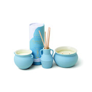 Paddywax SANTORINI világoskék - rozmaring tengeri só illatú gyertya 8,5oz / 240g