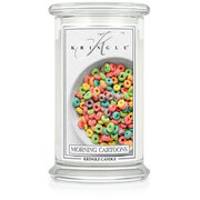 Kringle Candle Morning Cartoons nagy 2 kanócos illatgyertya (624 g)