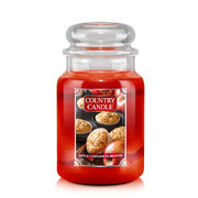 Country Candle Almás fahéjas Muffin nagy 2 kanócos illatgyertya (652 g)