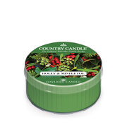 Country Candle Holly & Fagyöngy illatgyertya (42g)