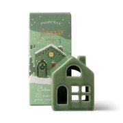 Paddywax Incense Holliday Village Ceramic - zöld ház 20 tömjéntoboz számára - Balsam & Fir