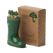 Paddywax WELLINGTON gyufatartó 25 gyufával - zöld