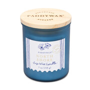 Paddywax COASTAL North Shore illatgyertya üvegtokban, fa felsővel 8oz/226g