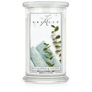 Kringle Candle Eucalyptus Cotton nagy 2 kanócos illatgyertya (624 g)