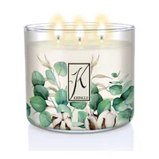 Kringle Candle TUMBLER Eucalyptus Cotton 3 kanócos illatgyertya (411g)