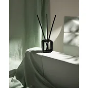 ipuro Essentials füstölő rudak Black Bamboo fekete kerámia állvánnyal