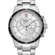 Swiss Alpine Military 7089.9132 Chronograph Mens Watch 44mm 10ATM
