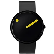 Picto 43388-4120B PICTO black and yellow - Unisex karóra