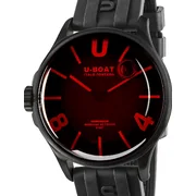 U-Boat 9306 Darkmoon Red Glass PVD Mens Watch 40mm 5ATM