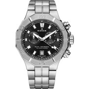 Edox 10113-3M-NIN Delfin Chronograph Mens Watch 43mm 20ATM