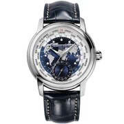 Frederique Constant FC-718NWWM4H6 Mens Watch Classic Worldtimer Automatic 42mm 5ATM 