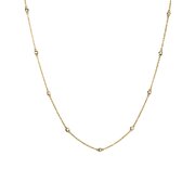 Thomas Sabo KE2340-414-14-L50V Necklace White zirconia stones Gold-plated Ladies