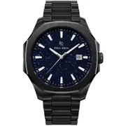 Paul Rich PR-46700 Mens Watch Mercer Aventurine Black Blue 40,5 mm 5ATM  