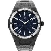 Paul Rich PR-46704 Mens Watch Moissanite Frosted Star Dust II Black 43mm 5ATM 