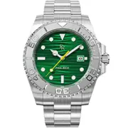 Paul Rich PR-46707 Mens Watch Crystal Bay Emerald Isle Silver Green 40mm 5ATM 