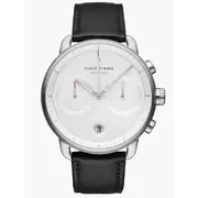 Nordgreen PI42SILEBLXX Mens Watch Pioneer Chronograph 42mm 10ATM 