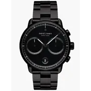 Nordgreen PI42BL3LBLTB Mens Watch Pioneer Chronograph 42mm 10ATM 