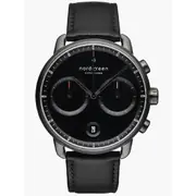 Nordgreen PI42GMLEBLBL Mens Watch Pioneer Chronograph 42mm 10ATM