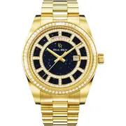 Paul Rich PR-47461 Mens Watch Crown Legacy Gold Aventurine Blue 40mm 5ATM