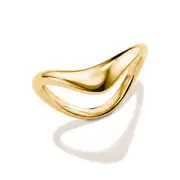 Thomas Sabo TR2544-M01-39-54 Wave-Shaped Ring for Women, Gold-Plated