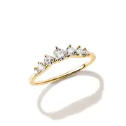 Thomas Sabo TR2551-M01-14-56 Ring with White Cubic Zirconia for Women, Gold-Plated