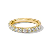 Thomas Sabo TR2467-M01-14-56 Eternity Ring with White Cubic Zirconia for Women, Gold-Plated
