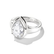 Thomas Sabo TR2522-051-14-56 Ring with White Teardrop-Shaped Cubic Zirconia Elyndra for Women