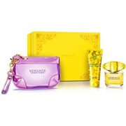 Versace Yellow Diamond Ajándékszett, Eau de Toilette  90ml + Body Milk 100ml + kozmetikai táska