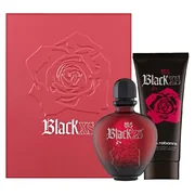 Paco Rabanne Black XS for Her Ajándékszett, Eau de Toilette 50ml + Body Milk 100ml (Metal Box)