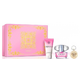 Versace Bright Crystal Ajándékszett, Eau de Toilette 90ml + Body Milk 100ml + kulcstartó
