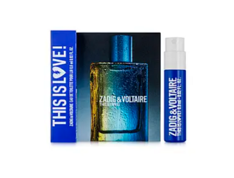 Zadig & voltaire this is love! pour lui toaletná voda, 0.8ml - Zadig & Voltaire This is Love! Pour Lui edt 0.8ml